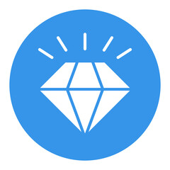 Brilliant, diamond vector isolated glyph icon