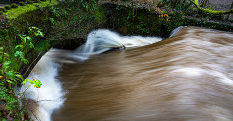 A raging river