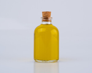 Small Oil Bottle Isolated On White Background	
