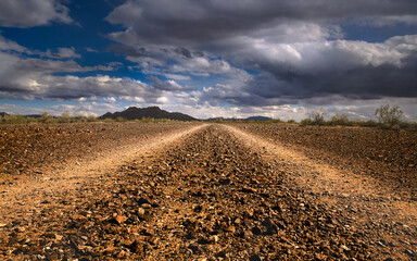road to the desert sky