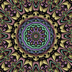 3d effect - abstract polygonal geometric color gradient pattern