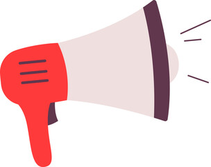 Megaphone announce information flat icon