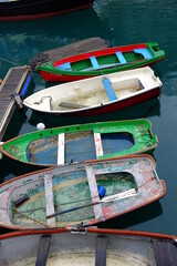 Fototapeta premium Boat on the San Sebastian harbor