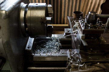 Where parts are made with a lathe