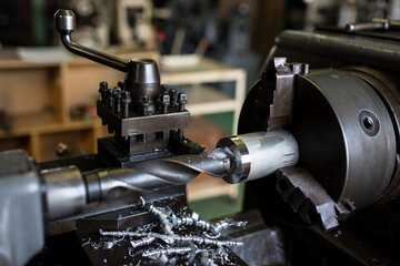 Where parts are made with a lathe