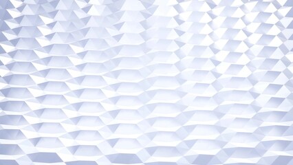 stylish white creative abstract low poly background. Abstract waves on glossy surface. Simple minimalistic geometric bg.
