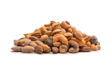  A group of almonds, pistachios, walnuts, macadamia, cashews.