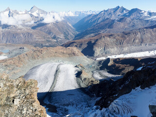 Matterhorn Glacier Paradise, reaches to a peak of 3883m