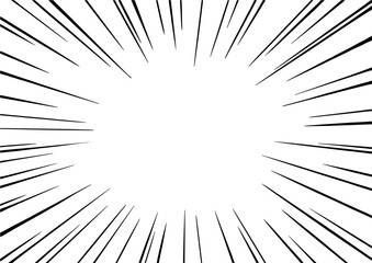 Obraz premium 集中線