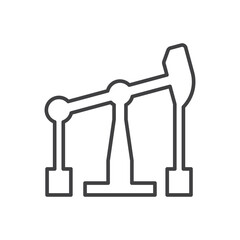 Oil Industry Icon - Pumpjack Icon