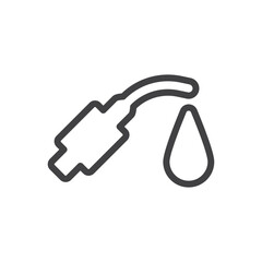 Petrol Pump Icon - Filling Station Icon - Oil Nozzle