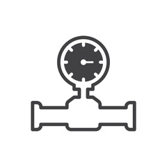 Pressure Meter Icon - Pressure Valve Icon