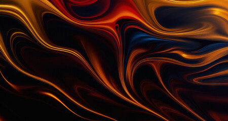 Fototapeta na wymiar Abstract red orange blue paint wave effect background