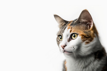 A beautiful portrait of a Cat, Adorable pet, A feline, Generative AI