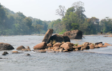 Athirappilly Waterfalls, Kerala, India. Lake View