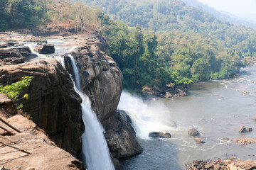 The Athirappilly waterfalls, Thrissur district, Kerala state, India