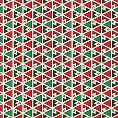 Ethnic, tribal seamless surface pattern. Native americans style background. Repeated triangles motif. Contemporary abstract geometric wallpaper. Boho chic digital paper, textile print. Vector art