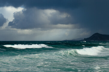 Storm at sea
