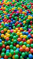 Colour balls for kids. Ball pool