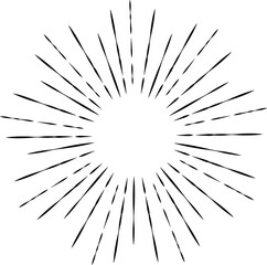 Naklejka premium Starburst, sunburst