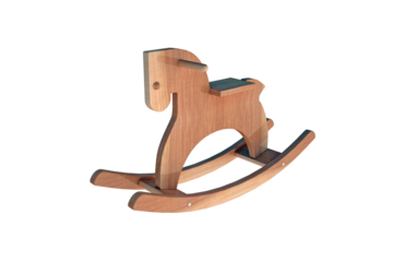 wooden rocking horse