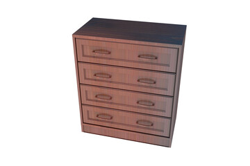 wooden cabinet isolated - 564423421