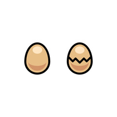 Egg logo icon vector or illustration