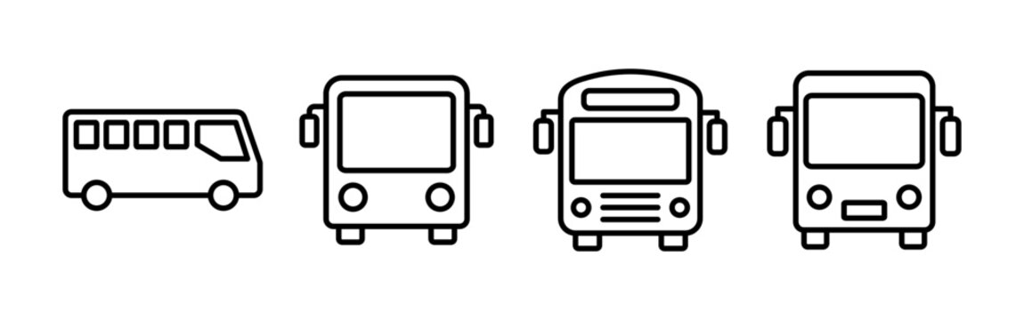 Bus icon vector for web and mobile app. bus sign and symbol. transport symbol