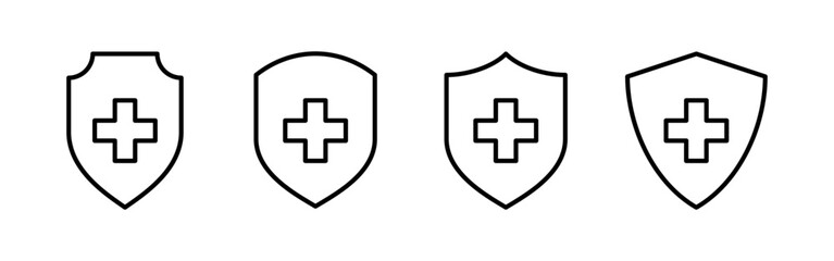 Health insurance icon vector for web and mobile app. Insurance document sign and symbol