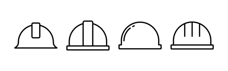 Helmet icon vector for web and mobile app. Motorcycle helmet sign and symbol. Construction helmet icon. Safety helmet