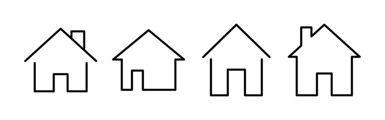 House icon vector for web and mobile app. Home sign and symbol