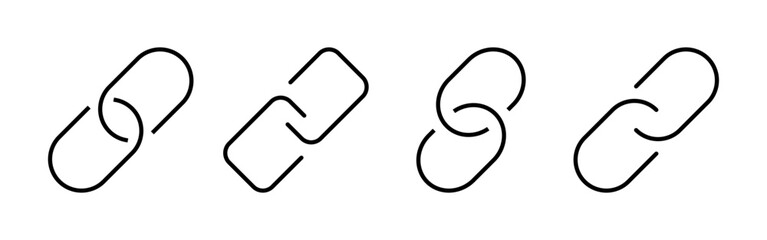 Link icon vector for web and mobile app. Hyperlink chain sign and symbol