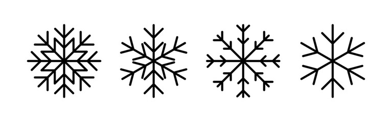 Snow icon vector for web and mobile app. snowflake sign and symbol
