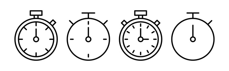 stopwatch icon vector for web and mobile app. Timer sign and symbol. Countdown icon. Period of time