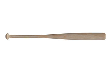 Baseball bat isolated on a blue background. 3d rendering.