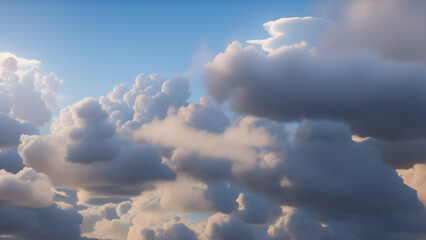 clouds in the sky, landscape, Generative AI