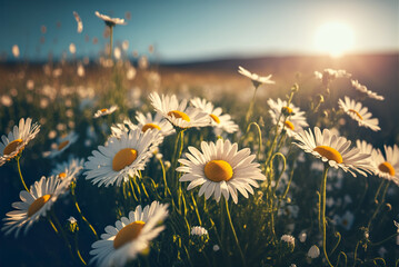 Daisies in the field (Generative AI)