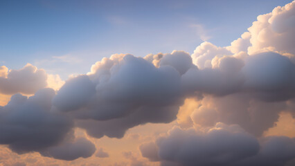 clouds in the sky, landscape, Generative AI