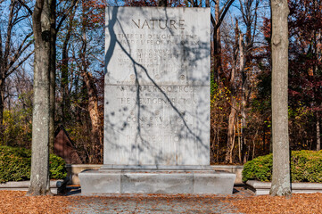 Monument to Nature, Theodore Roosevelt Island, Washington DC USA, Washington, District of Columbia