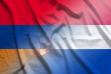 Armenia and Croatia state flag international relations HRV ARM