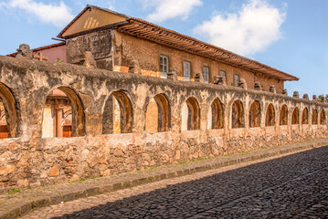 Calles del pueblo mágico de Patzcuaro, en Michoacan México 