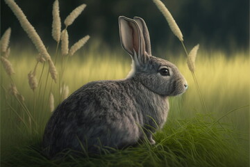 rabbit on ground,  Made by AI,Artificial intelligence