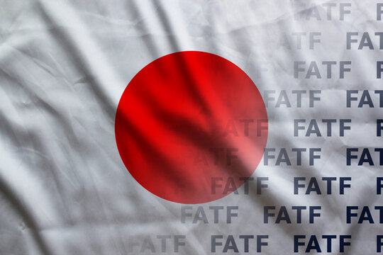 Japan flag FATF banner organization