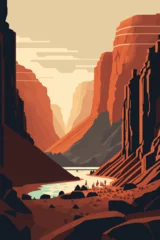 Fotobehang landscape view grand canyon Monument Valley, Arizona © Vibrands Studio