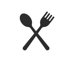 fork spoon icon vector element design template