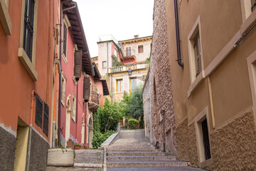 Fototapeta na wymiar Beautiful view of the streets of Verona, Italy