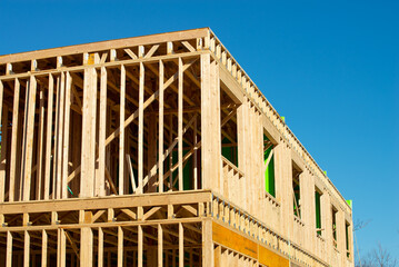 Obraz premium plywood house frame