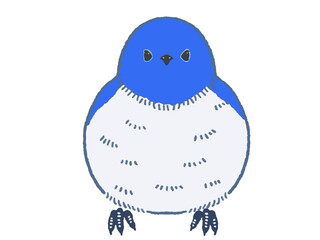 青い鳥のベクターイラスト素材