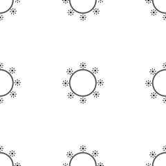 black multiple stars shape lines seamless pattern