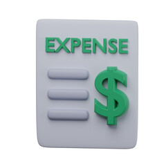 3D Expense Illustration
